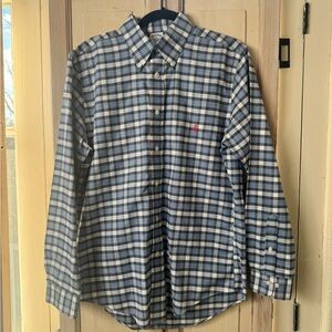 Brooks Brothers Navy and White Checkered Shirt